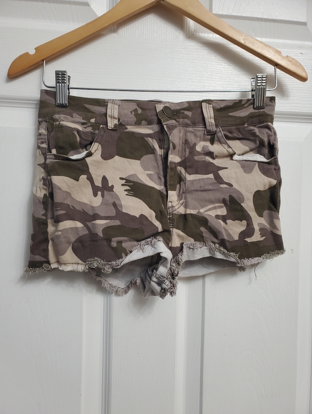 Seduction Camo Print Shorts - Size M